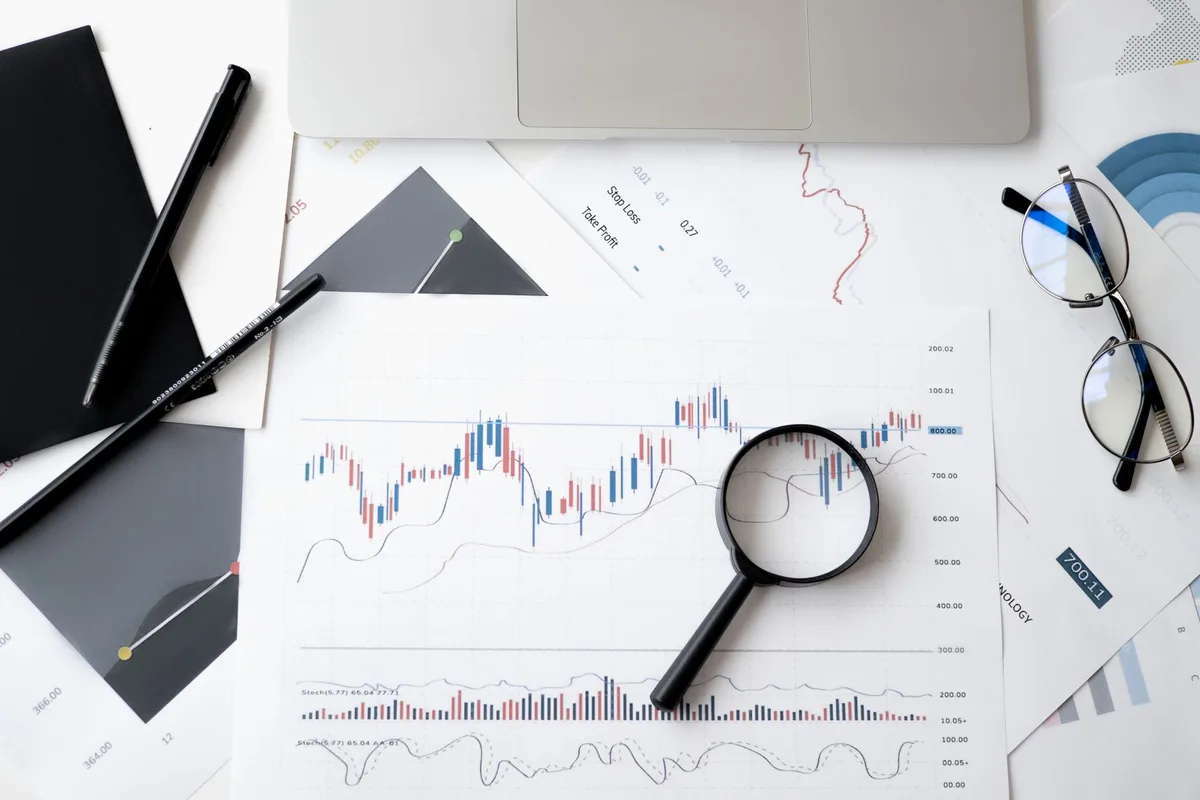 Feuille de calcul avec données financières et formules pour un prévisionnel