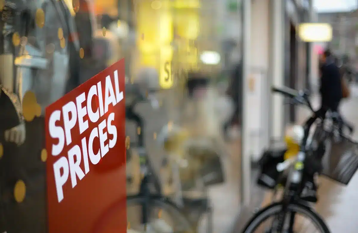 Panier d'achat en ligne avec réductions affichées sur des produits électroniques.